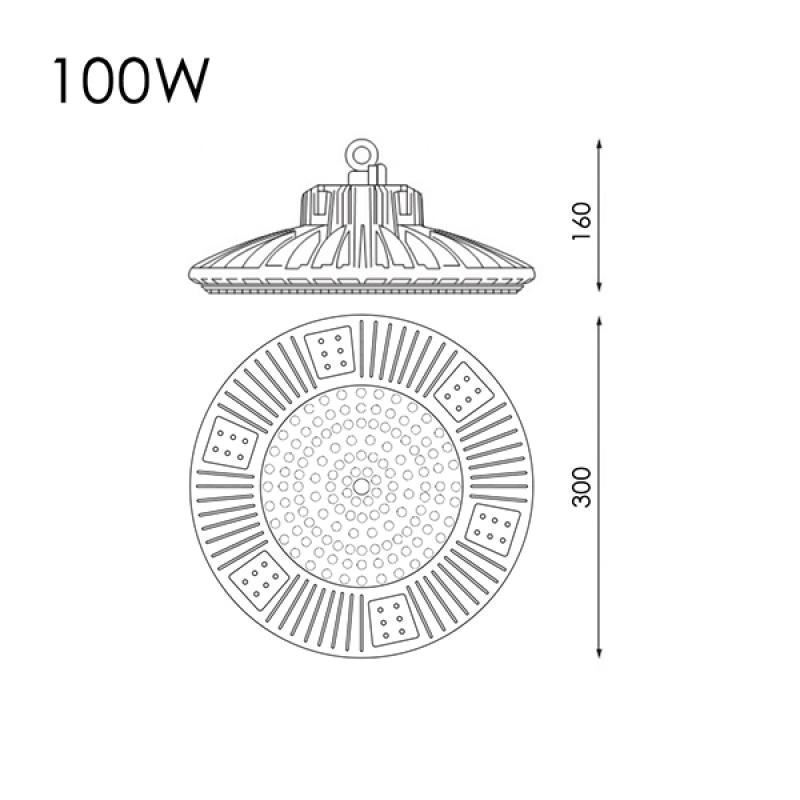 Campana LED 100W 6000K - Imagen 4